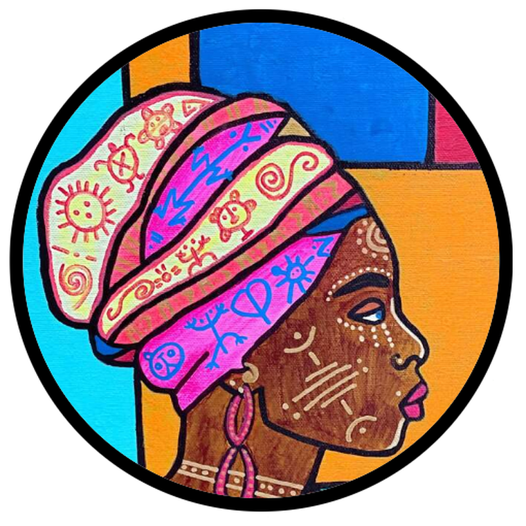 Afro-Caribbean portrait artwork